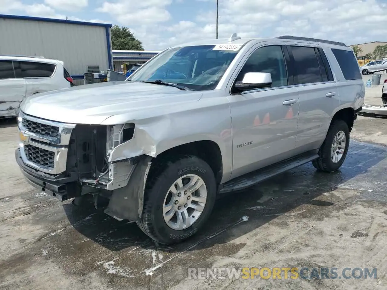 1 Photograph of a damaged car 1GNSCBKC9KR208029 CHEVROLET TAHOE 2019