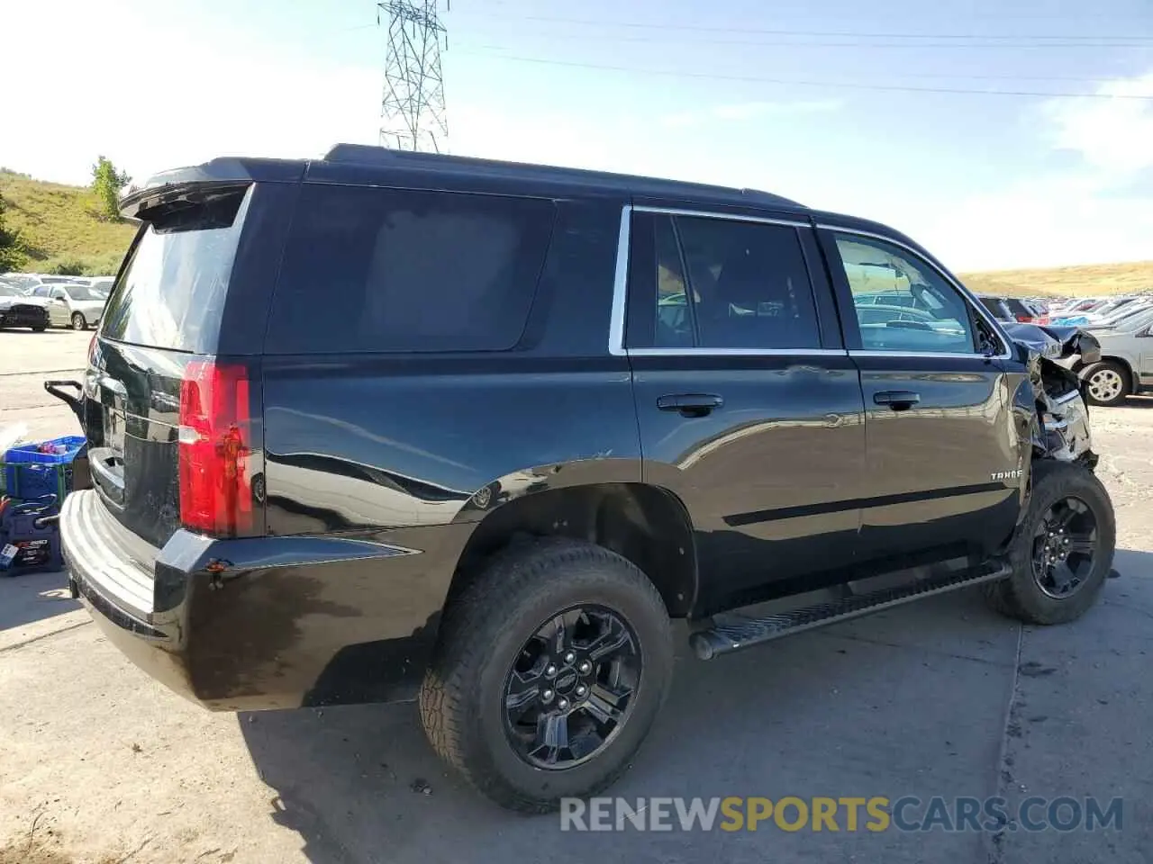 3 Photograph of a damaged car 1GNSKAKC2KR180071 CHEVROLET TAHOE 2019