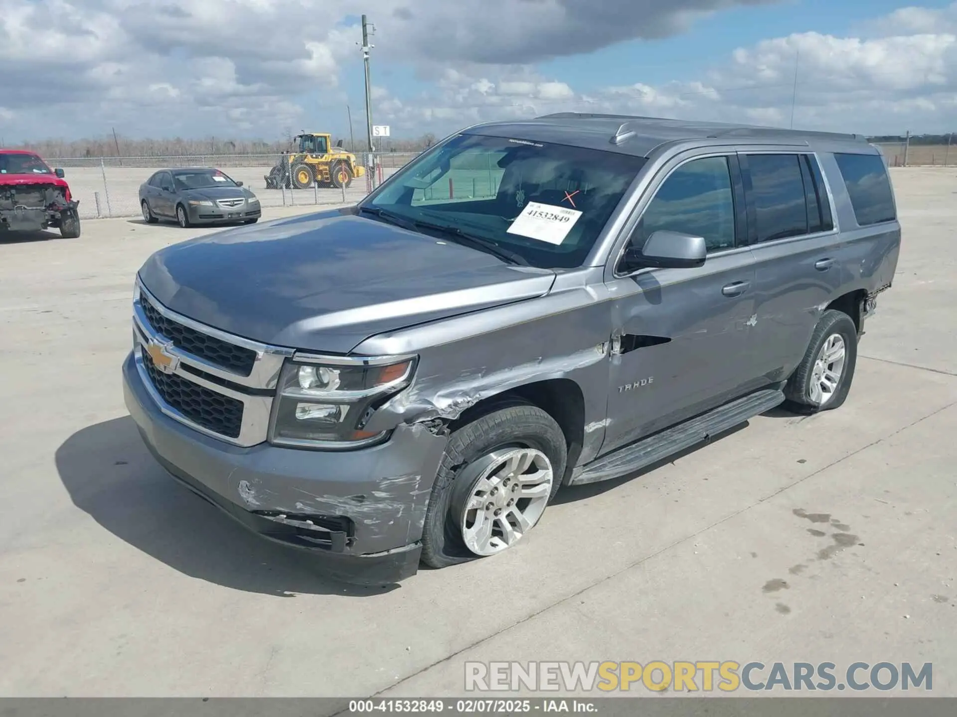2 Photograph of a damaged car 1GNSKAKC7KR347704 CHEVROLET TAHOE 2019