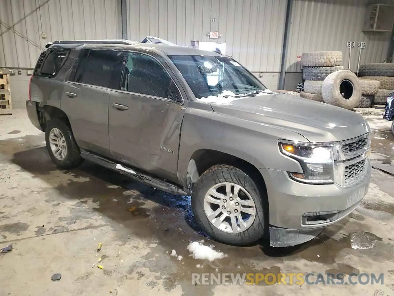 4 Photograph of a damaged car 1GNSKBKC4KR381444 CHEVROLET TAHOE 2019