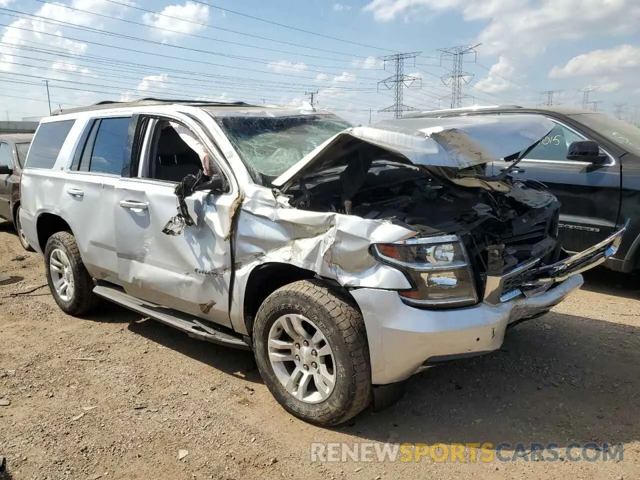 4 Фотография поврежденного автомобиля 1GNSKBKC6KR273813 CHEVROLET TAHOE 2019