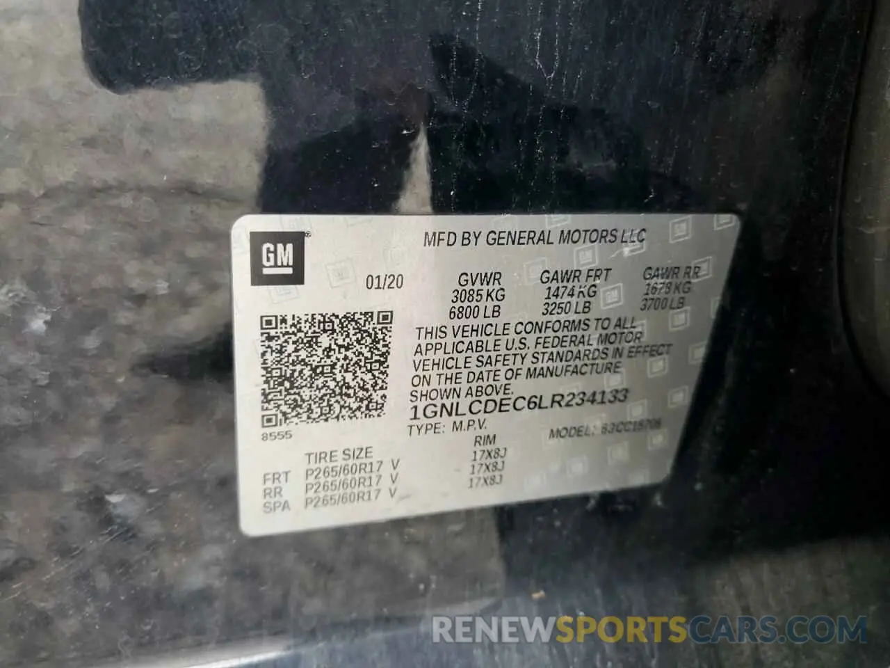 13 Фотография поврежденного автомобиля 1GNLCDEC6LR234133 CHEVROLET TAHOE 2020