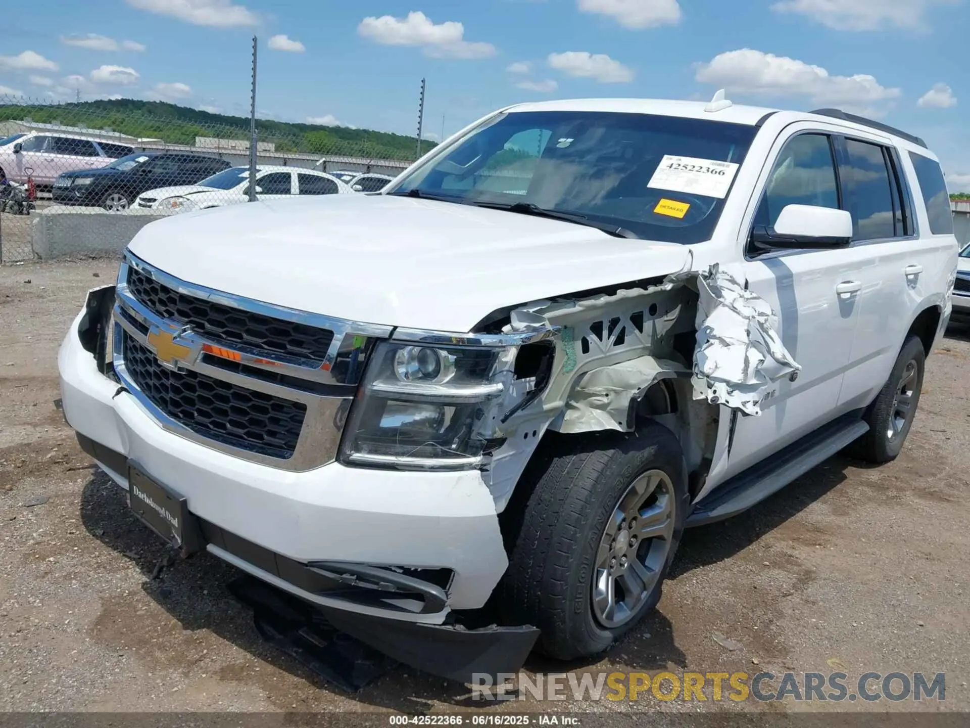 6 Photograph of a damaged car 1GNSCAKCXLR105018 CHEVROLET TAHOE 2020