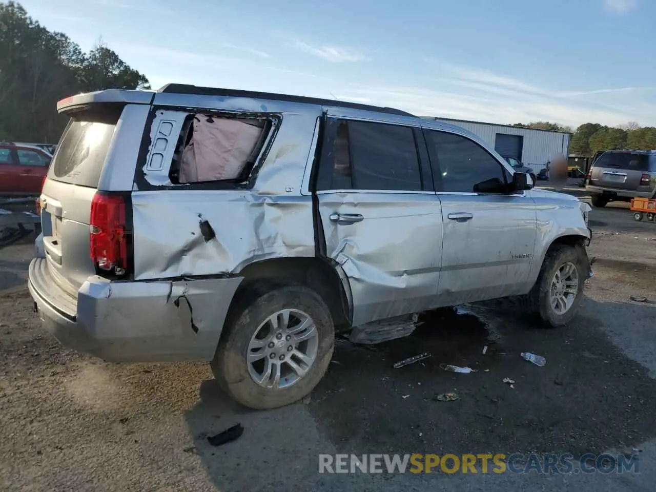 3 Фотография поврежденного автомобиля 1GNSCBKC7LR163920 CHEVROLET TAHOE 2020
