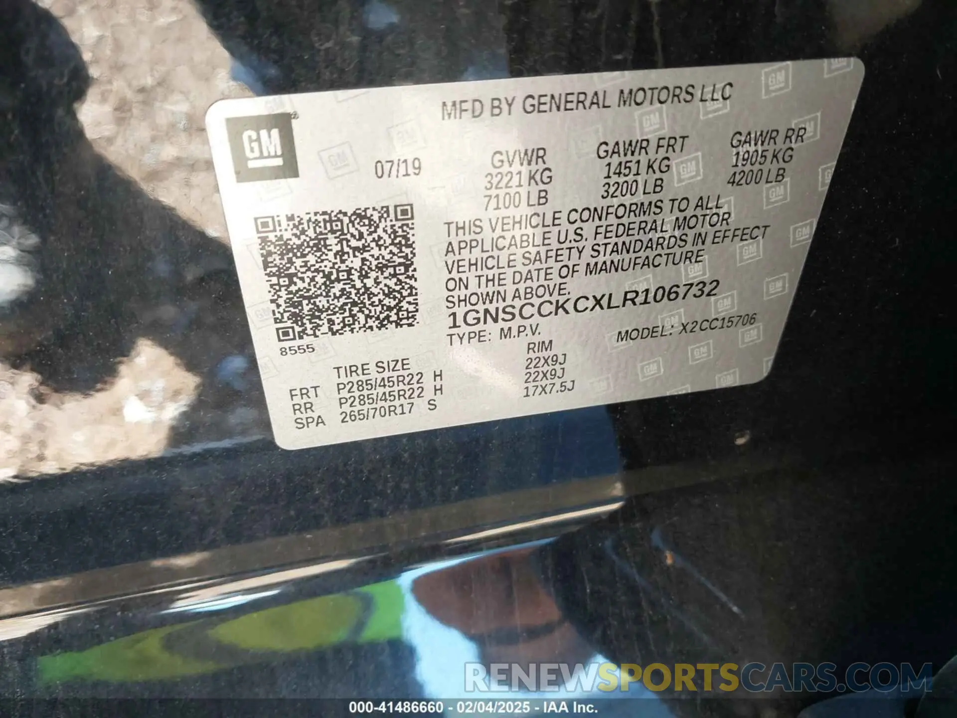 9 Фотография поврежденного автомобиля 1GNSCCKCXLR106732 CHEVROLET TAHOE 2020