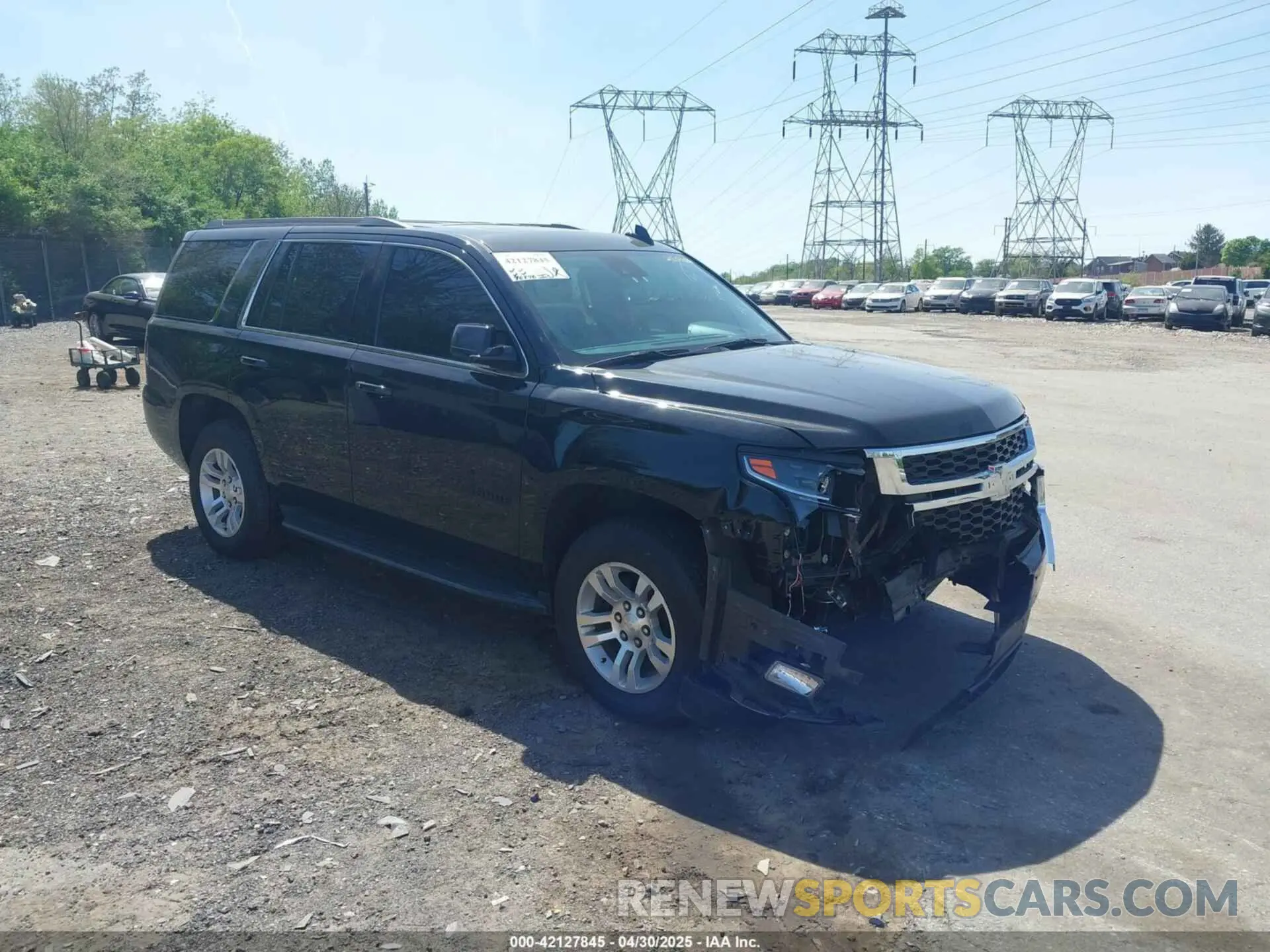 1 Photograph of a damaged car 1GNSKBKCXLR255963 CHEVROLET TAHOE 2020