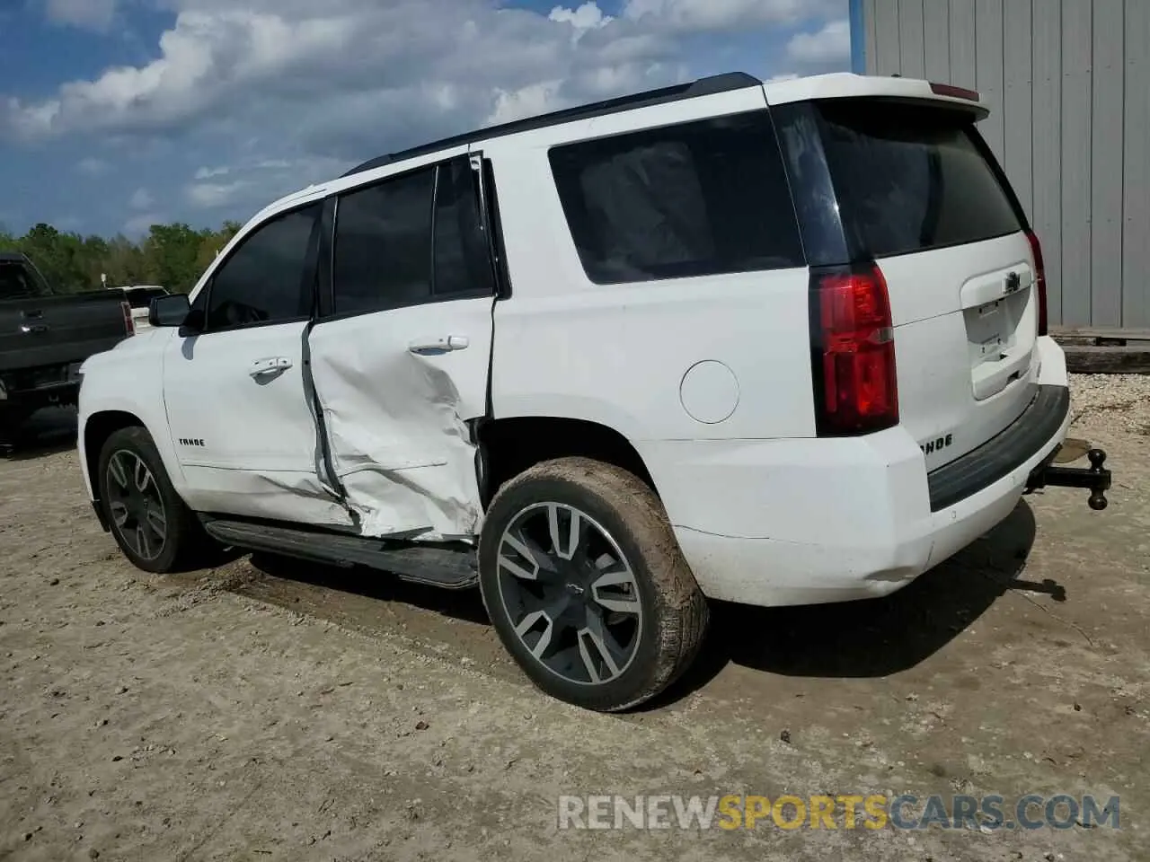 2 Photograph of a damaged car 1GNSKCKJ5LR203810 CHEVROLET TAHOE 2020