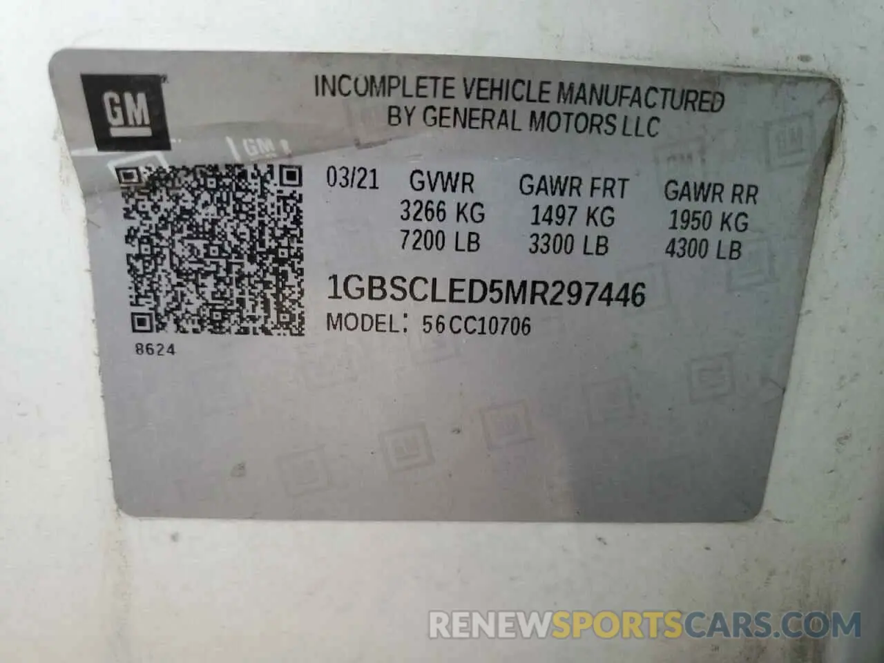 12 Photograph of a damaged car 1GBSCLED5MR297446 CHEVROLET TAHOE 2021
