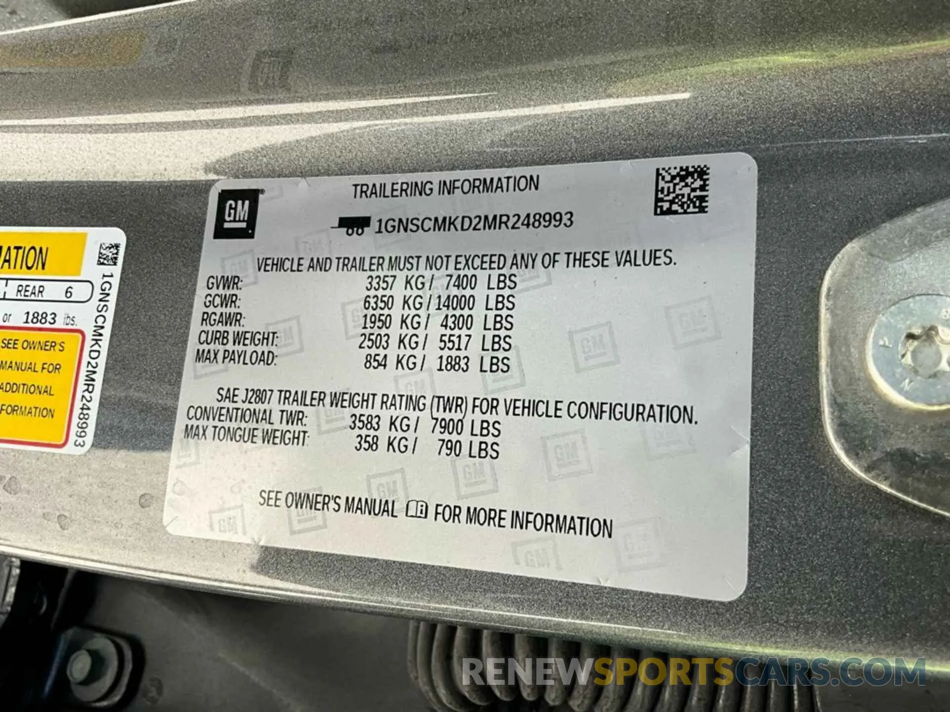 14 Фотография поврежденного автомобиля 1GNSCMKD2MR248993 CHEVROLET TAHOE 2021