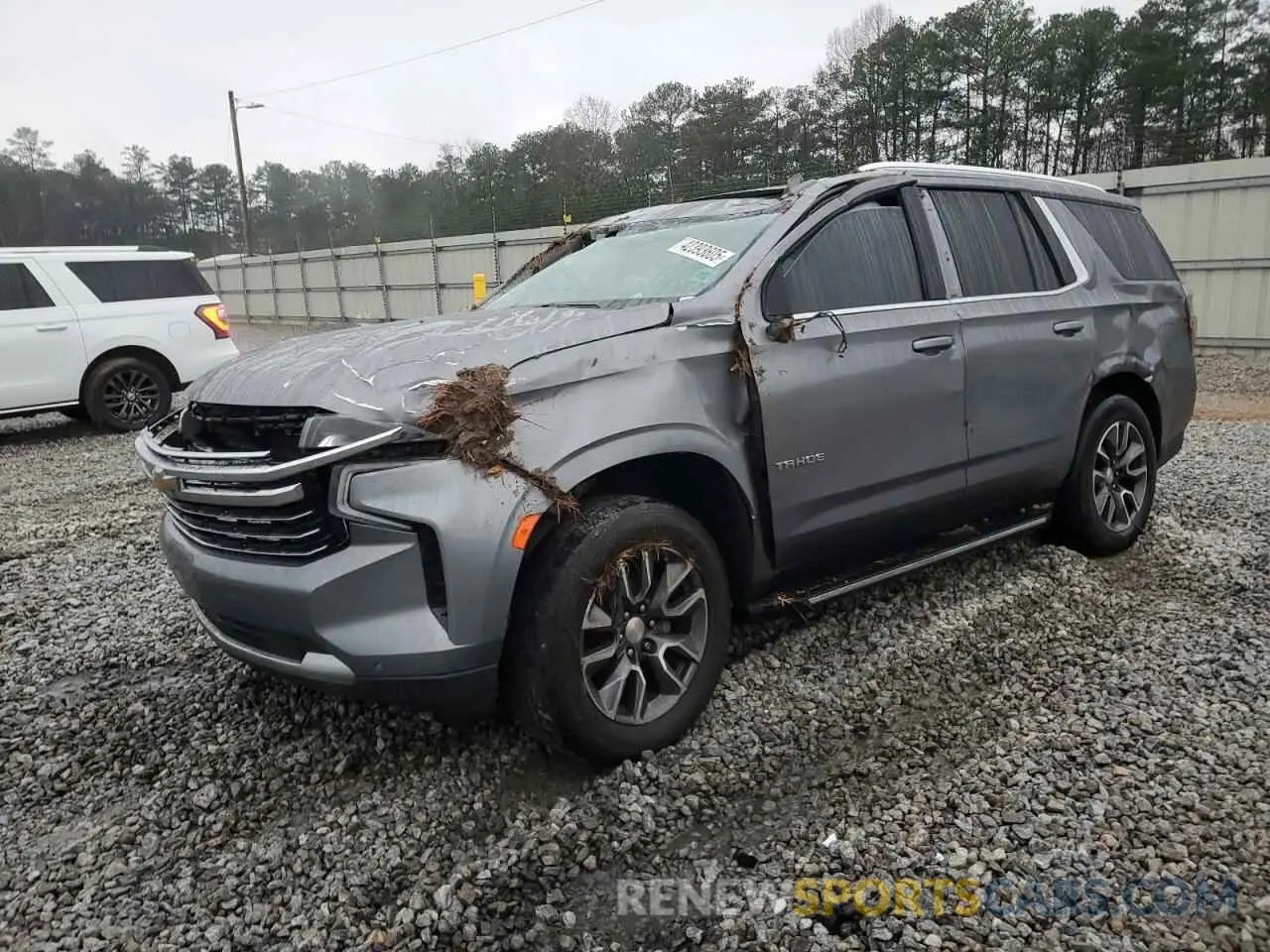 1 Photograph of a damaged car 1GNSCNKD1MR156490 CHEVROLET TAHOE 2021