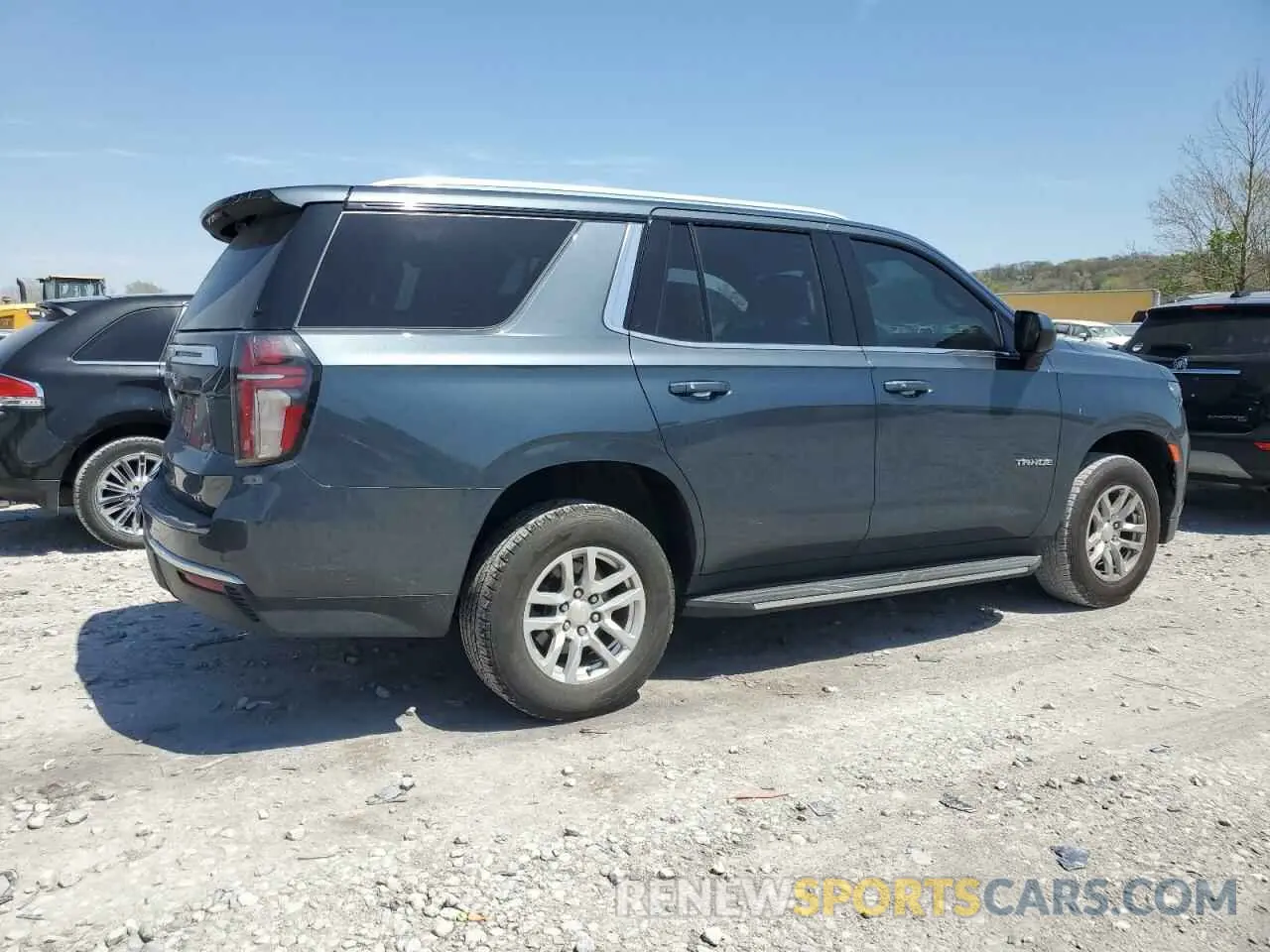 3 Photograph of a damaged car 1GNSCNKD7MR355575 CHEVROLET TAHOE 2021