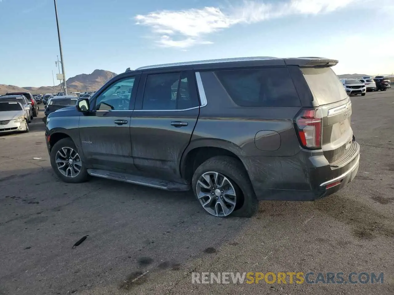 2 Photograph of a damaged car 1GNSCNKD8MR377195 CHEVROLET TAHOE 2021
