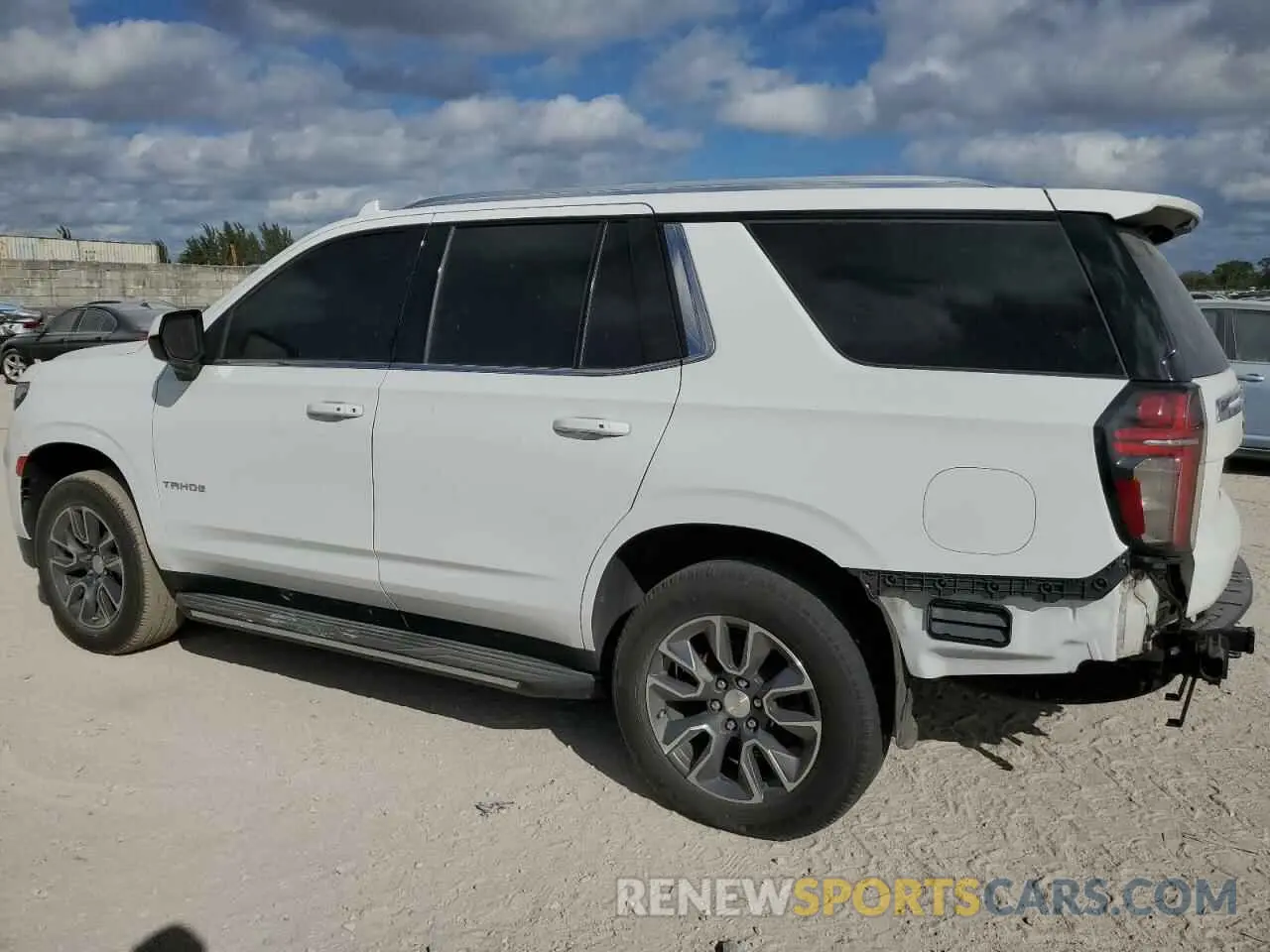 2 Photograph of a damaged car 1GNSCNKD9MR445133 CHEVROLET TAHOE 2021