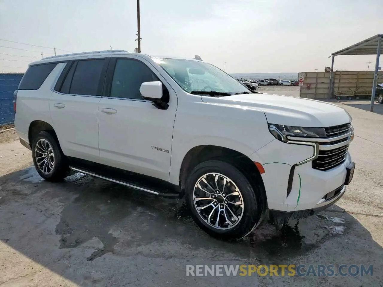 4 Photograph of a damaged car 1GNSCNKDXMR263862 CHEVROLET TAHOE 2021