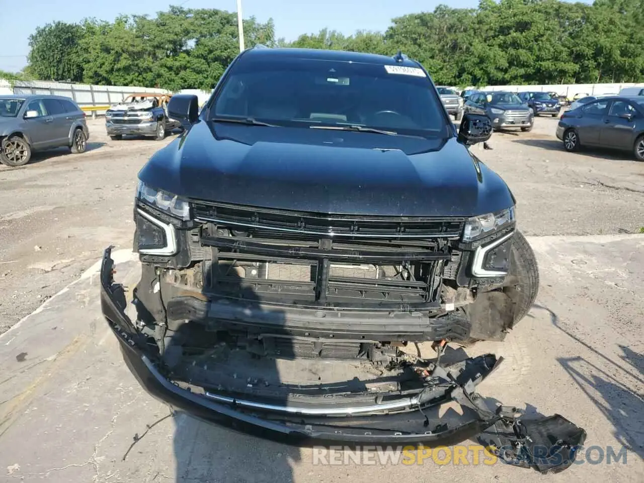 5 Photograph of a damaged car 1GNSCNKT0MR307343 CHEVROLET TAHOE 2021