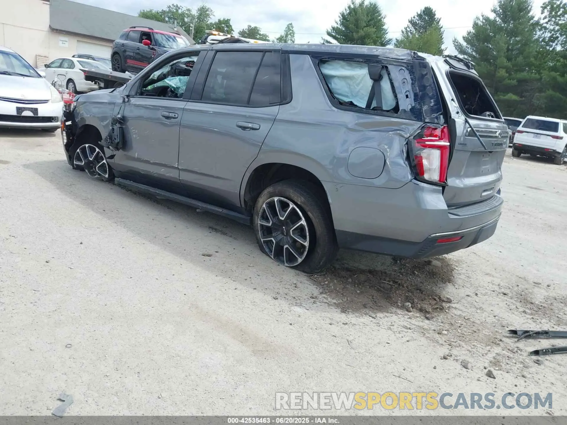 3 Photograph of a damaged car 1GNSCRKD3MR199039 CHEVROLET TAHOE 2021