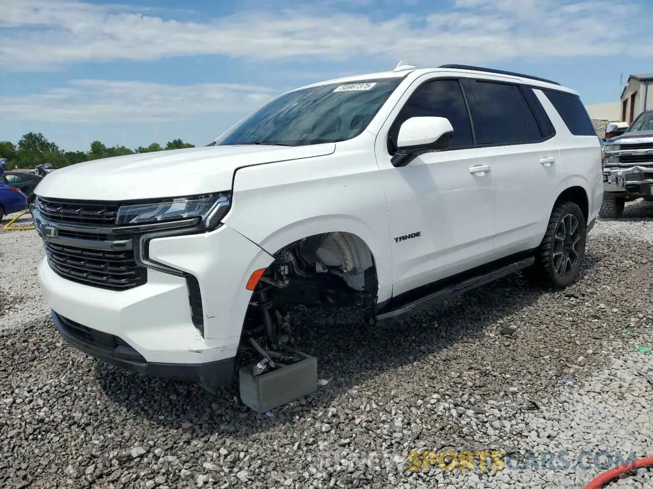 1 Photograph of a damaged car 1GNSCRKD9MR395972 CHEVROLET TAHOE 2021