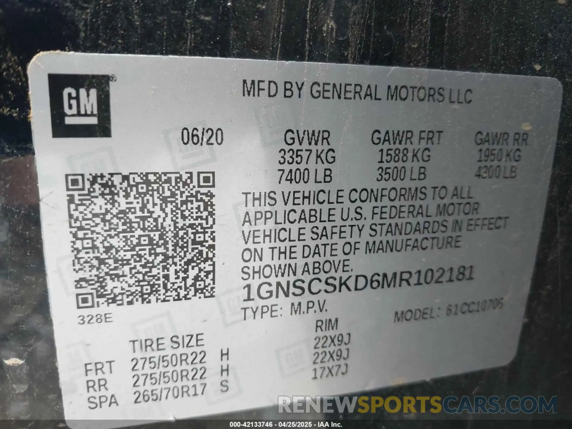 9 Photograph of a damaged car 1GNSCSKD6MR102181 CHEVROLET TAHOE 2021