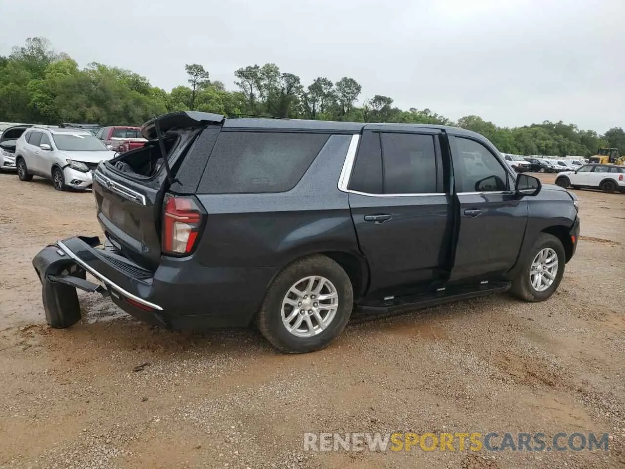 3 Photograph of a damaged car 1GNSKLED7MR441830 CHEVROLET TAHOE 2021