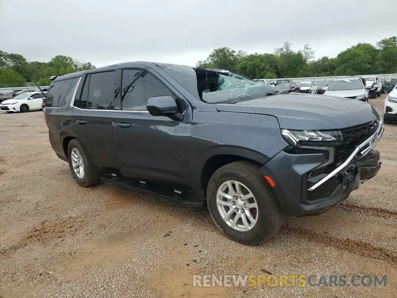 4 Photograph of a damaged car 1GNSKLED7MR441830 CHEVROLET TAHOE 2021
