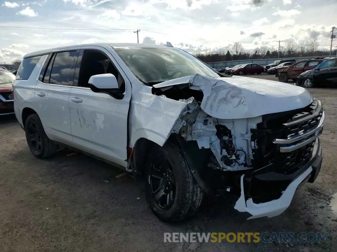 4 Photograph of a damaged car 1GNSKLED8MR266097 CHEVROLET TAHOE 2021