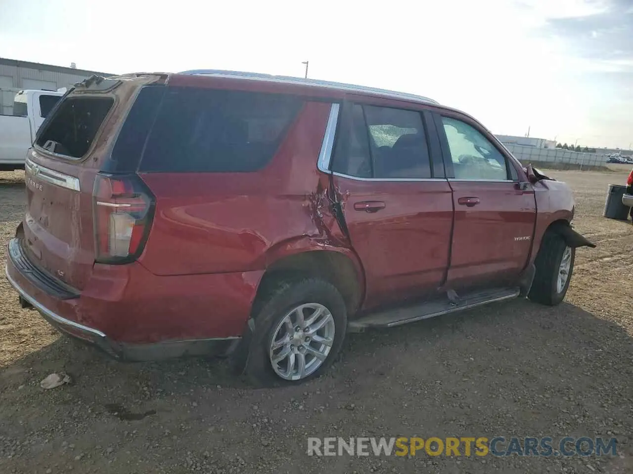 3 Photograph of a damaged car 1GNSKNKD1MR160347 CHEVROLET TAHOE 2021