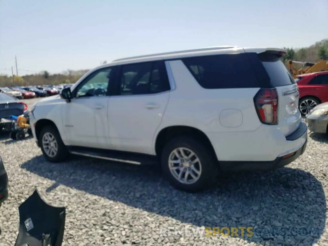 2 Photograph of a damaged car 1GNSKNKD3MR364096 CHEVROLET TAHOE 2021