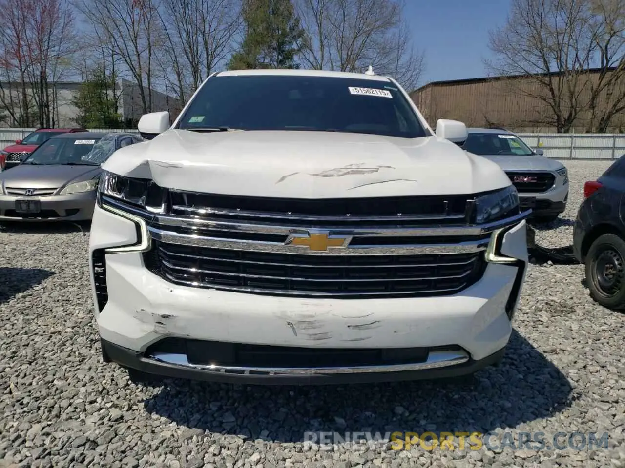5 Photograph of a damaged car 1GNSKNKD3MR364096 CHEVROLET TAHOE 2021