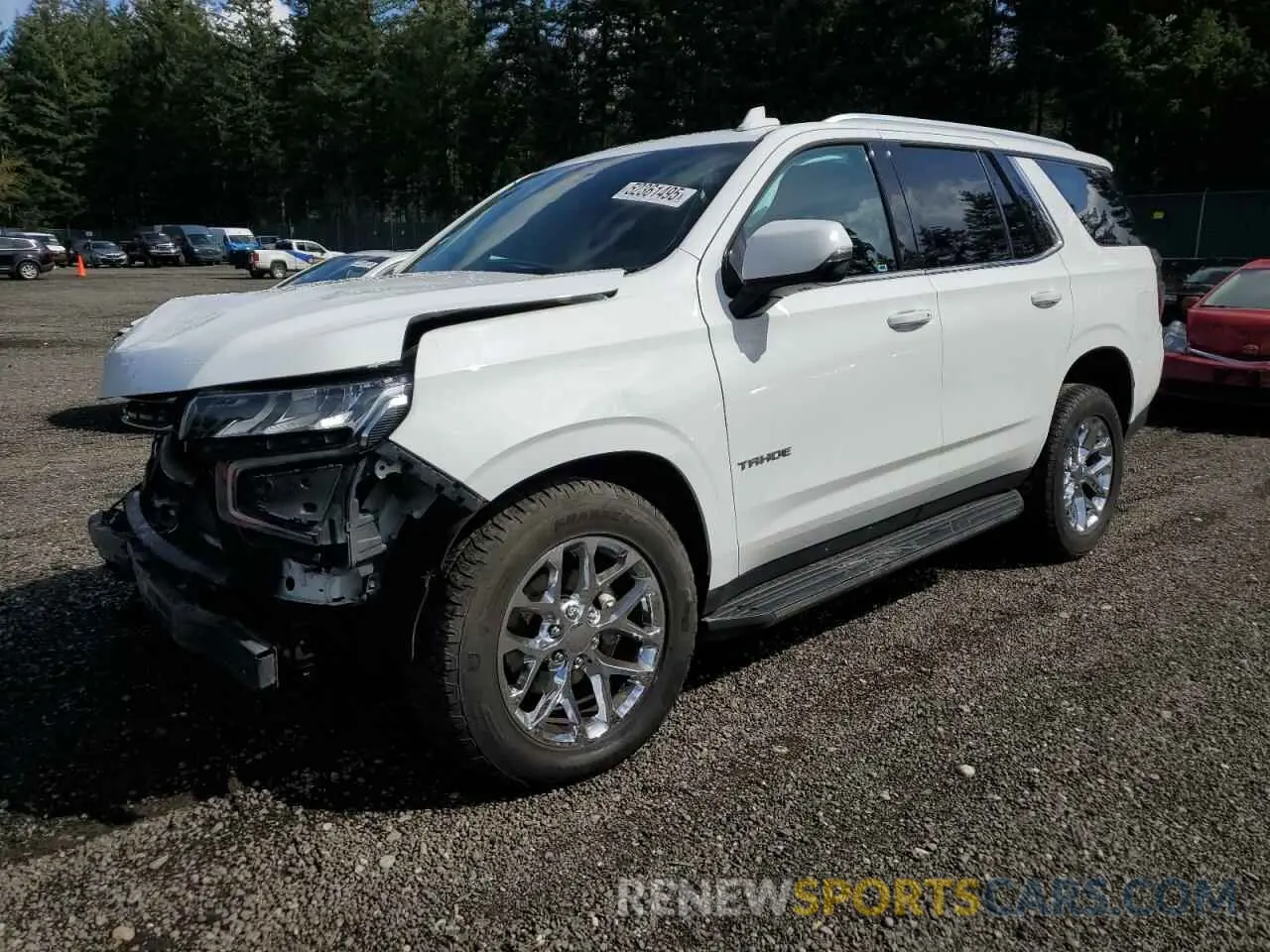 1 Photograph of a damaged car 1GNSKNKD5MR123270 CHEVROLET TAHOE 2021