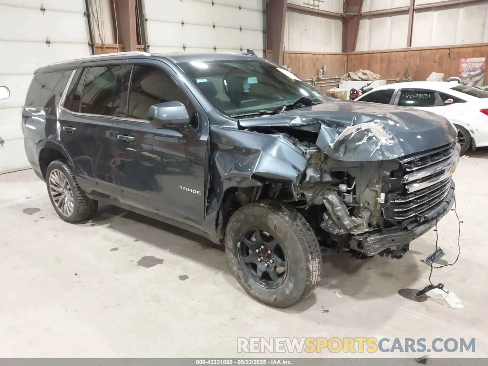 1 Photograph of a damaged car 1GNSKNKD5MR354265 CHEVROLET TAHOE 2021