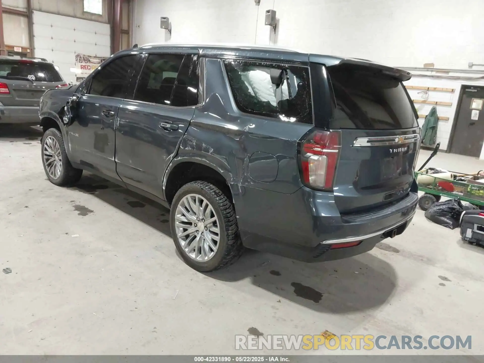 3 Photograph of a damaged car 1GNSKNKD5MR354265 CHEVROLET TAHOE 2021