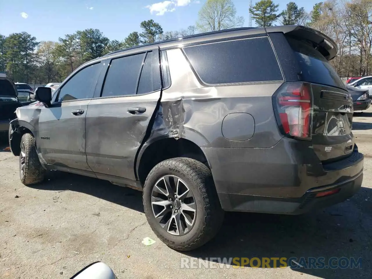 2 Фотография поврежденного автомобиля 1GNSKPKD0MR285724 CHEVROLET TAHOE 2021