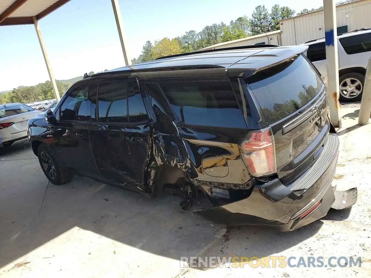 2 Photograph of a damaged car 1GNSKPKD1MR389588 CHEVROLET TAHOE 2021