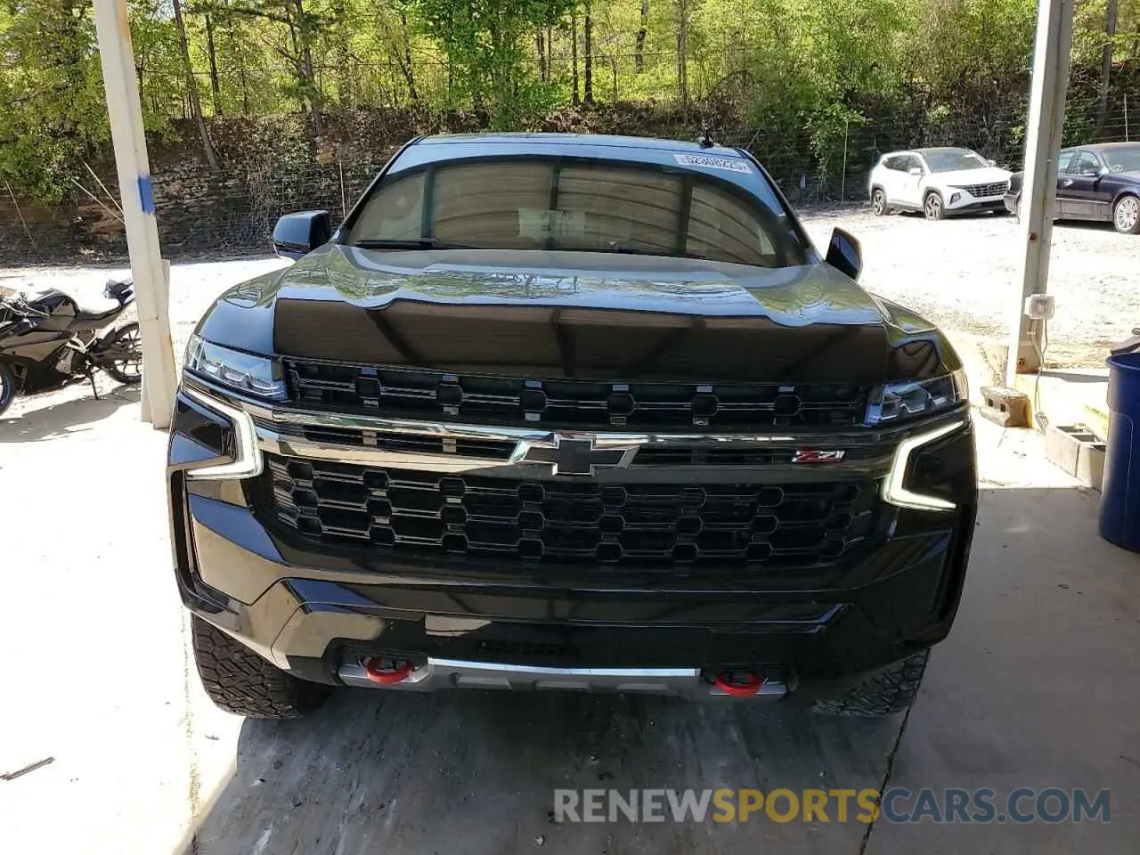 5 Photograph of a damaged car 1GNSKPKD1MR389588 CHEVROLET TAHOE 2021