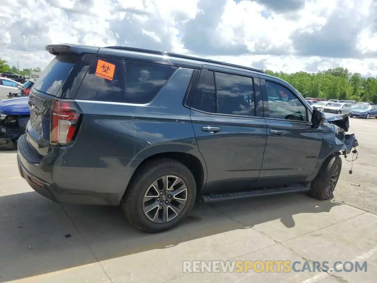 3 Photograph of a damaged car 1GNSKPKD3MR120637 CHEVROLET TAHOE 2021