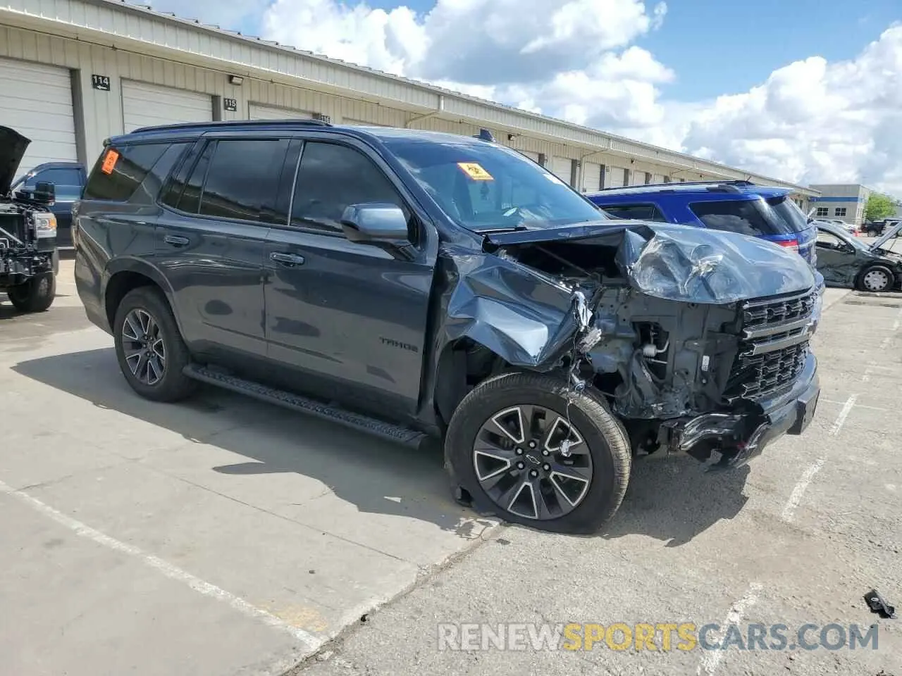 4 Photograph of a damaged car 1GNSKPKD3MR120637 CHEVROLET TAHOE 2021