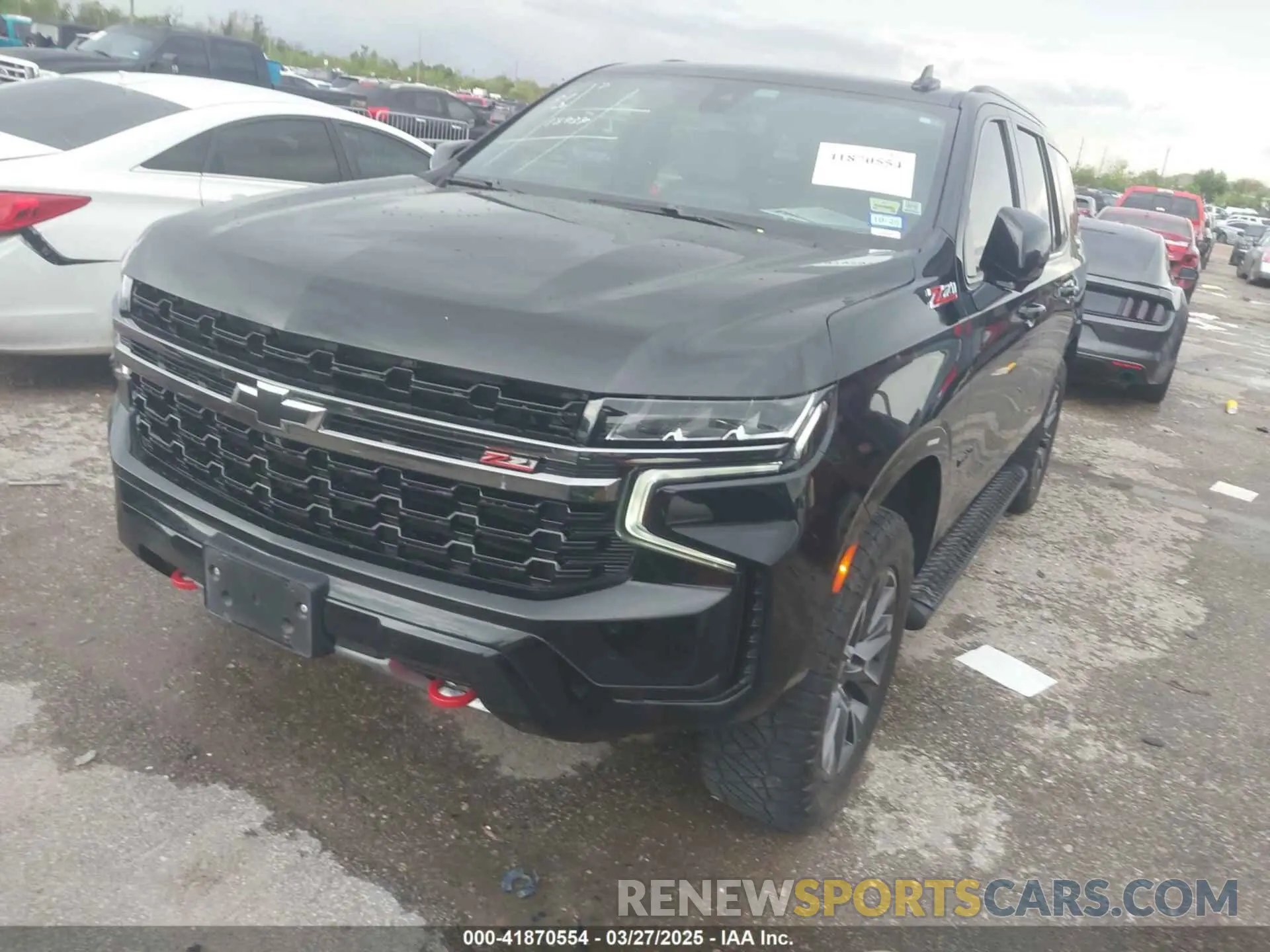 2 Photograph of a damaged car 1GNSKPKD5MR155986 CHEVROLET TAHOE 2021