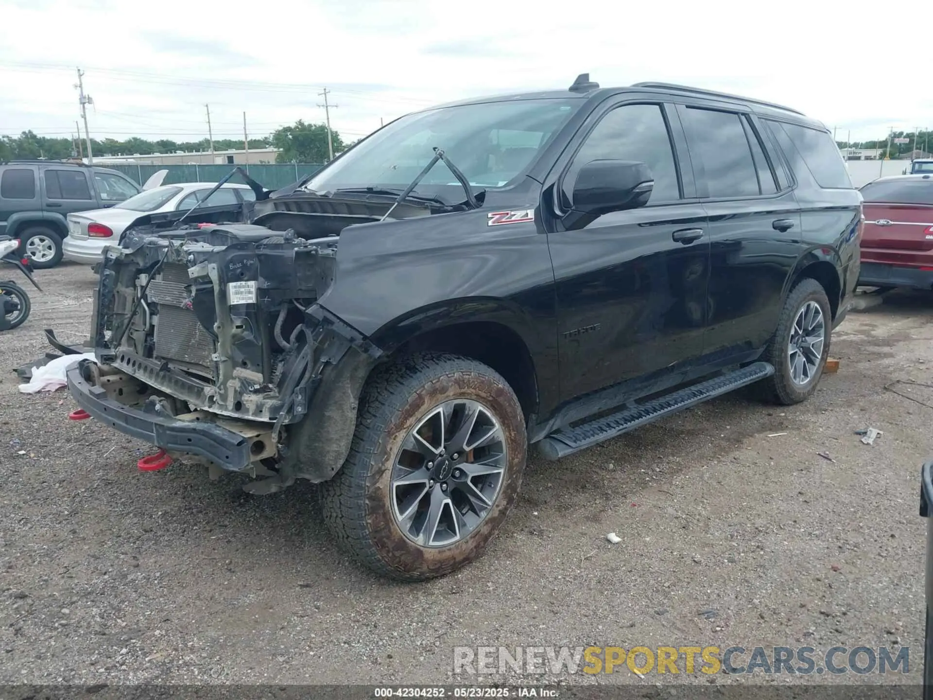 2 Photograph of a damaged car 1GNSKPKD6MR113116 CHEVROLET TAHOE 2021