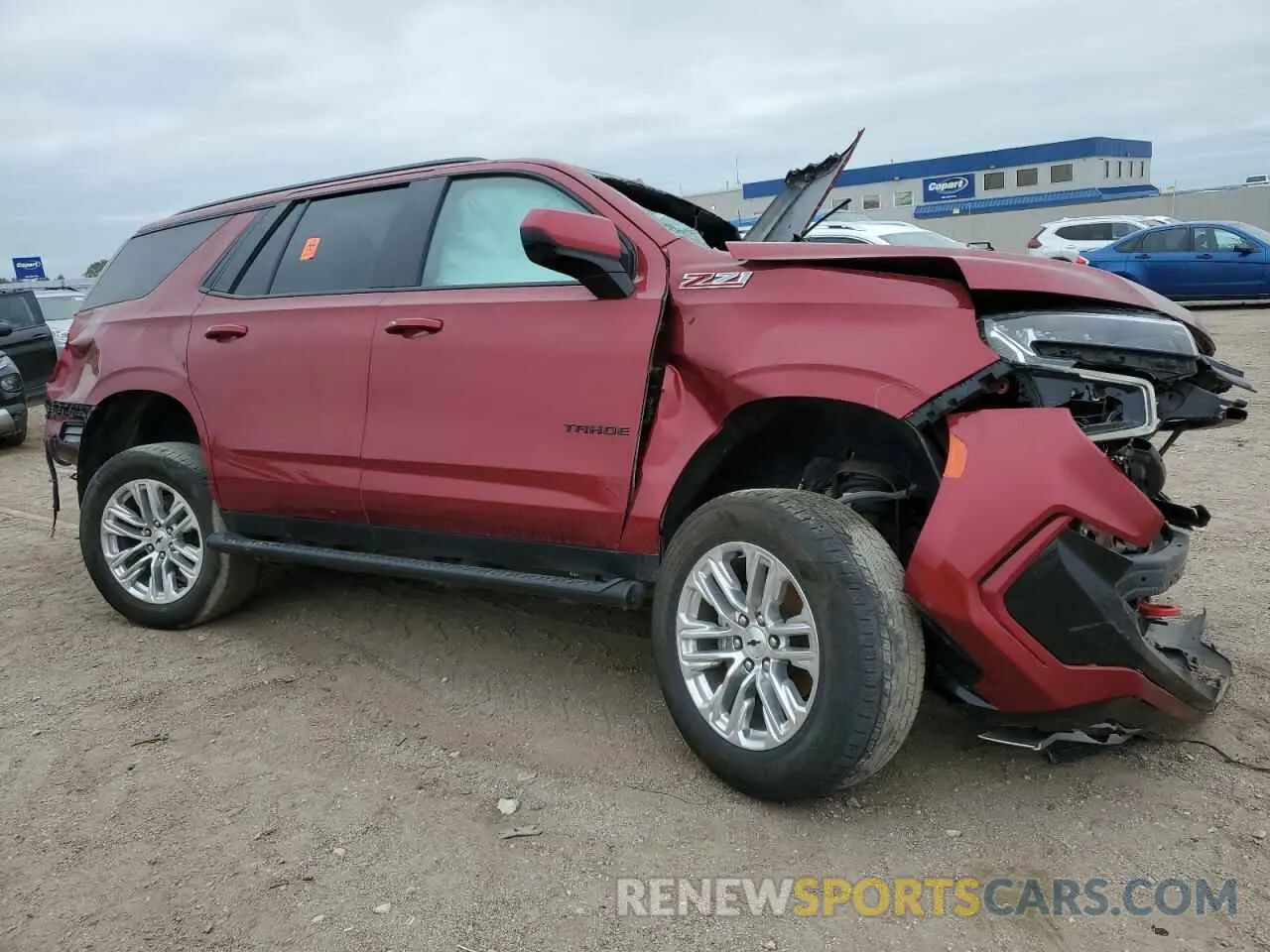 4 Photograph of a damaged car 1GNSKPKD8MR444926 CHEVROLET TAHOE 2021