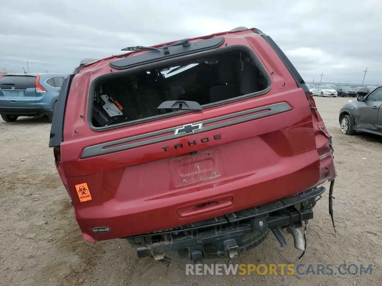 6 Photograph of a damaged car 1GNSKPKD8MR444926 CHEVROLET TAHOE 2021