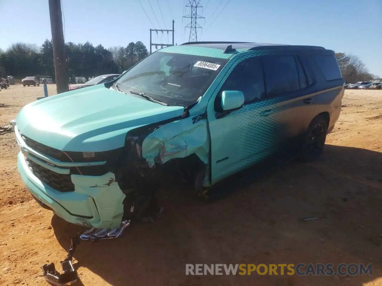 1 Фотография поврежденного автомобиля 1GNSKPKD9MR179272 CHEVROLET TAHOE 2021