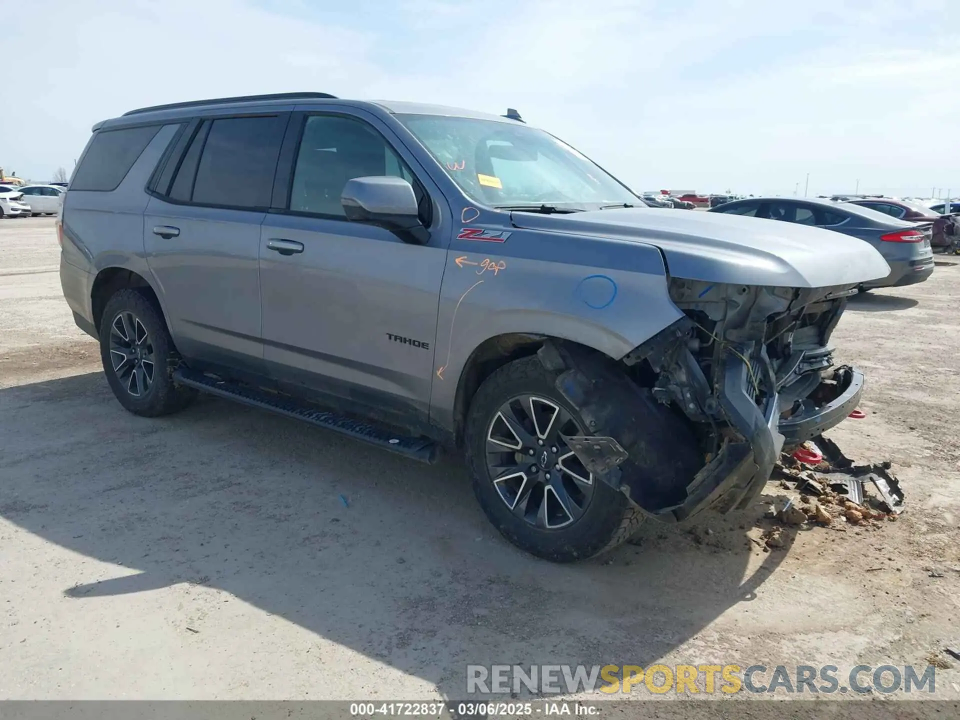 1 Фотография поврежденного автомобиля 1GNSKPKD9MR324875 CHEVROLET TAHOE 2021