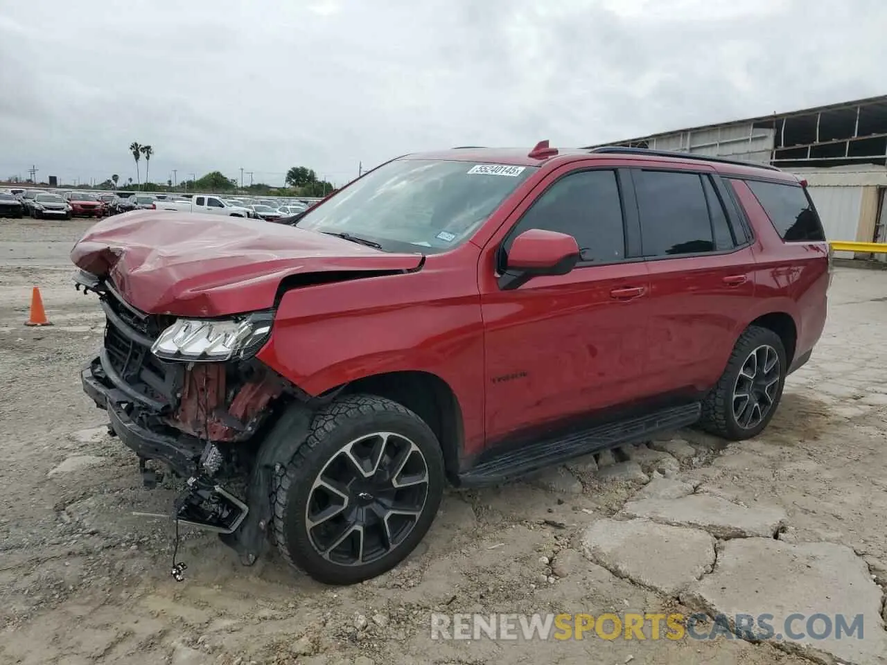 1 Photograph of a damaged car 1GNSKRKD7MR371706 CHEVROLET TAHOE 2021