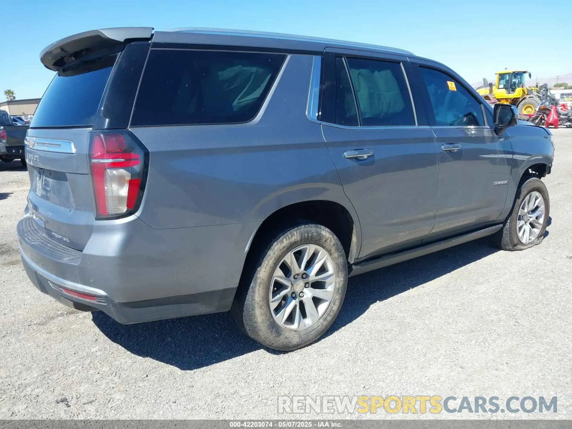 4 Photograph of a damaged car 1GNSKSKTXMR332297 CHEVROLET TAHOE 2021