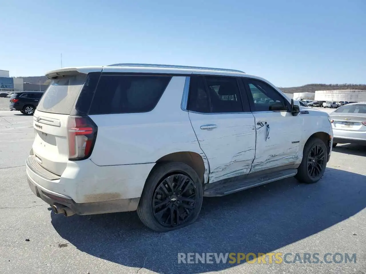3 Photograph of a damaged car 1GNSKTKLXMR166711 CHEVROLET TAHOE 2021