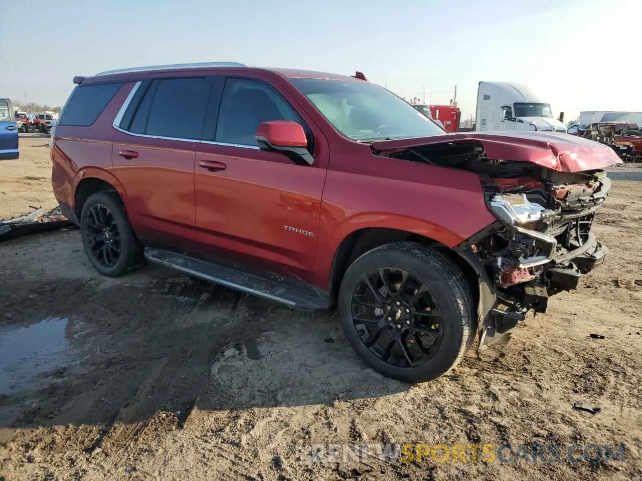 4 Photograph of a damaged car 1GNSCNKD0NR105015 CHEVROLET TAHOE 2022
