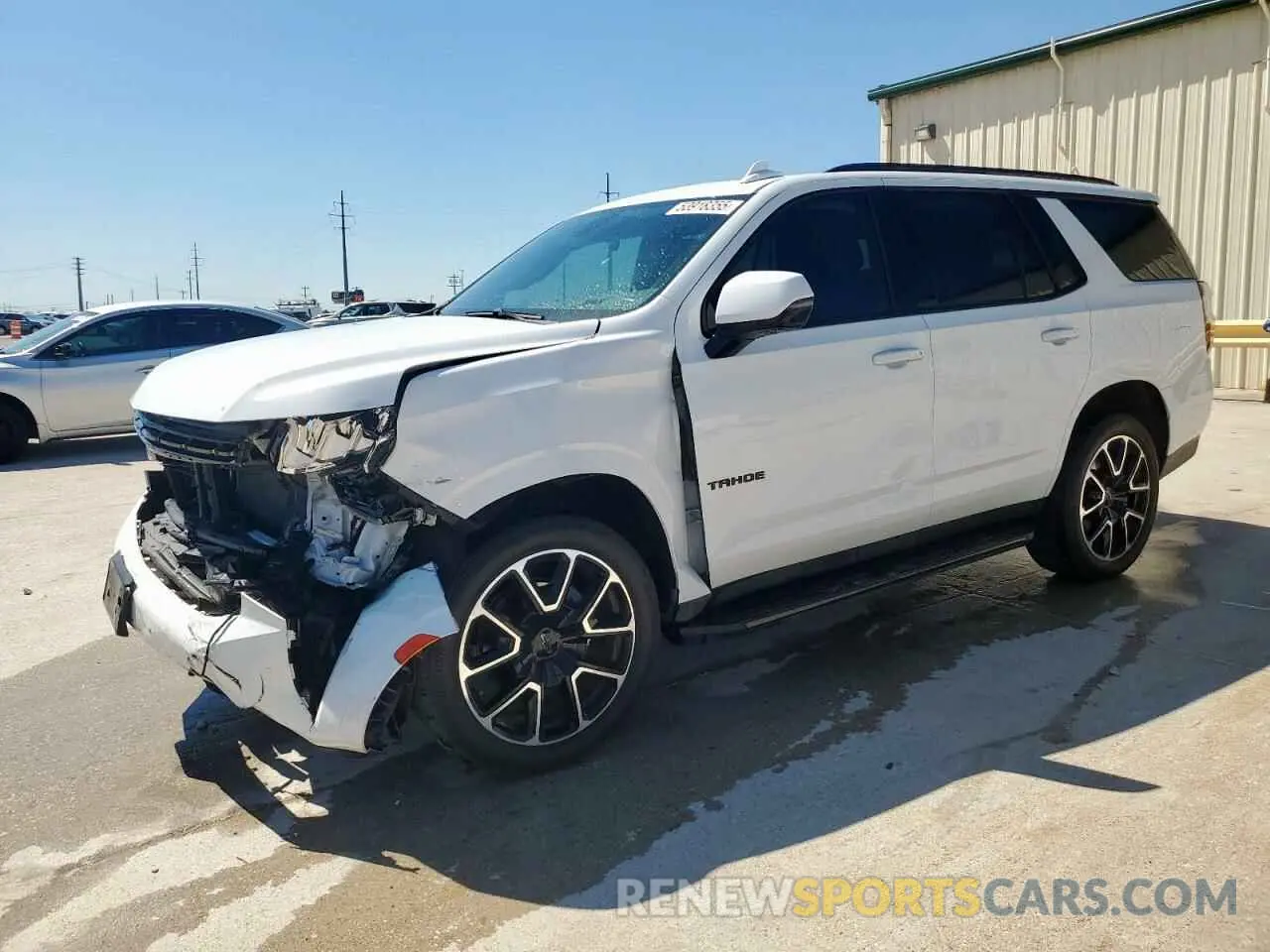 1 Photograph of a damaged car 1GNSCRKD1NR337890 CHEVROLET TAHOE 2022