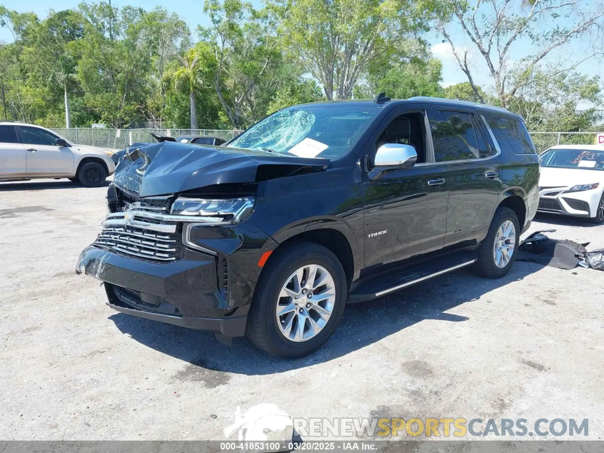 2 Photograph of a damaged car 1GNSCSKDXNR362584 CHEVROLET TAHOE 2022