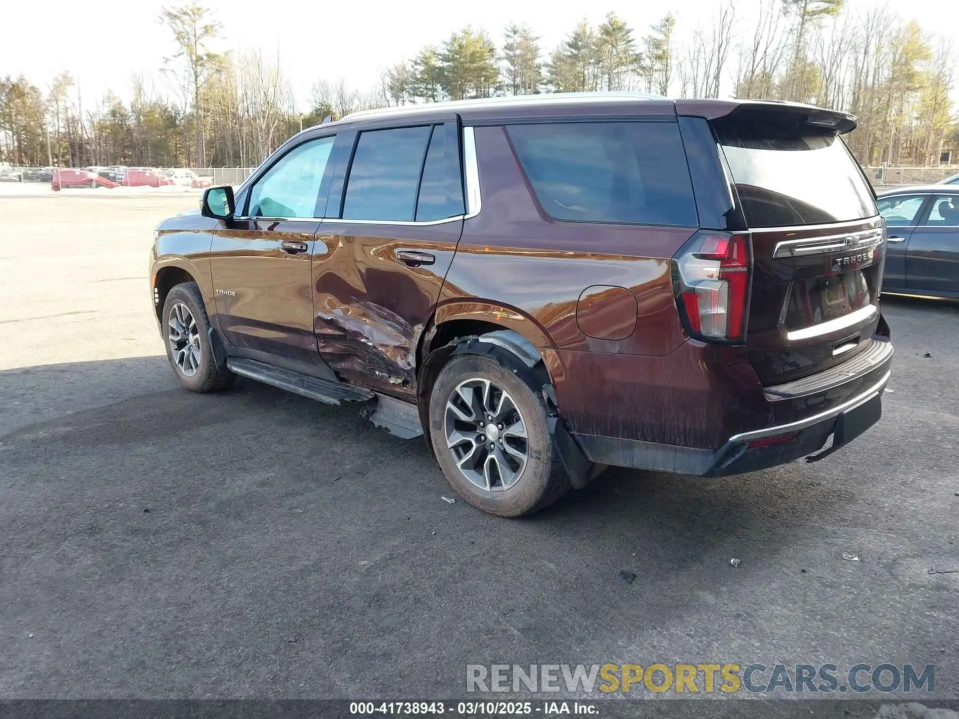 3 Photograph of a damaged car 1GNSKNKD3NR200915 CHEVROLET TAHOE 2022