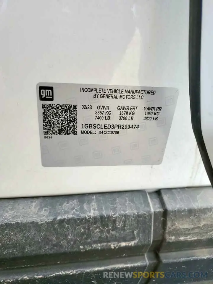 13 Фотография поврежденного автомобиля 1GBSCLED3PR299474 CHEVROLET TAHOE 2023